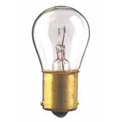 BA15s Single-Contact Bayonet Base Lamp, S8, 6.7V AC, White, Trade 1619