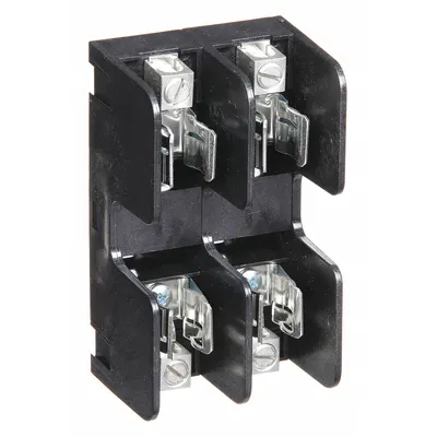 MERSEN Fuse Block: Open Block Design, 2 Pole, 250 V AC, Box Lug - Fuse Blocks for UL Class H & K Fuses