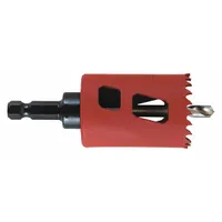 MORSE Hole Saw: 1 1/2 in Saw Dia., 5/6 Teeth per Inch, 1 7/8 in Max. Cutting Dp, 5/8"-18 Thread Size (MPN MHSA24C)