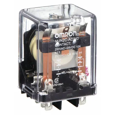 OMRON General Purpose Relay: Socket Mounted, 10 A Current Rating, 240V AC, DPDT - Socket-Mounted Relays