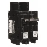 Bolt-on miniature circuit breaker rated 70 A, 2-pole, 120/240V AC with high interrupting capacity. Provides overcurrent protection in single-phase electrical distribution systems. Suitable for use in panelboards where elevated fault currents are present
