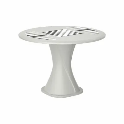 CORTECH Table: 29 in Overall Ht, 42 in Overall Dia, Game Top Included, Ballast Accepted - Cascade Base Tables
