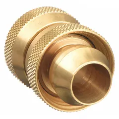 Rigid male x male hose barb connector for 3/4 in garden hoses. Joins two hose ends or connects a hose to a male-threaded fitting for repair or extension in residential or light-commercial watering systems.
