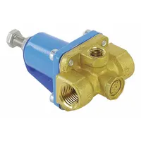 Standard capacity water pressure regulator for reducing and stabilizing incoming water pressure in plumbing systems. Protects downstream fixtures, pipes, and appliances from excessive pressure. Suitable for commercial and residential applications