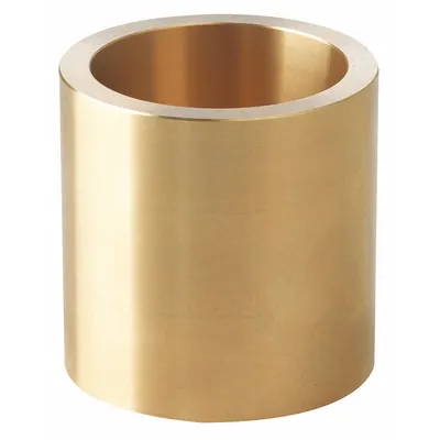 BUNTING BEARINGS Sleeve Bearing: Bronze, 7/16 in Bore, 5/8 in OD, 1 1/2 in Lg - Non-Leaded Metallic Sleeve Bearings