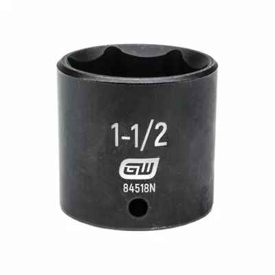 GEARWRENCH General Purpose Impact Sockets: 1/2 in Drive Size, SAE, 1 1/2 in Socket Size - 1/2" Drive Impact Sockets