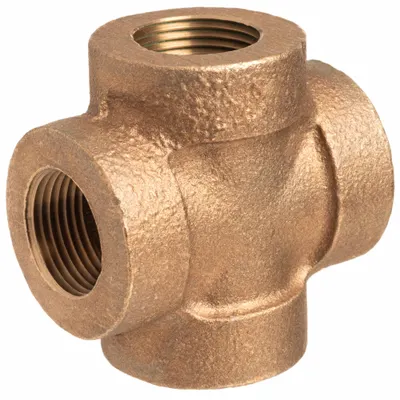 USA INDUSTRIALS 1 in x 1 in x 1 in x 1 in Class 250 C38500 Brass - Threaded Medium-Pressure Pipe Fittings