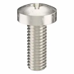 Pan head machine screw with M6x1.00 thread, 16 mm length, made from 316 stainless steel with a plain finish. Features a Phillips drive with #3 drive size. Supplied in a 25-pack. Used for fastening metal parts in machinery, enclosures, and equipment where a low-profile head and corrosion resistance are required.