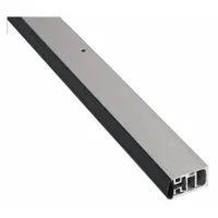 This adjustable door perimeter seal is made of black EPDM and mounts with screws. It measures 3 ft in length and 1-1/2 in in width, suitable for sealing gaps around doors to reduce drafts, dust, and moisture. Common applications include commercial and industrial doorways where a durable, adjustable seal is needed