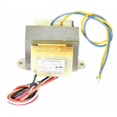 Transformer for HVACR systems, used to step down voltage for low-voltage control circuits in heating, ventilation, air conditioning, and refrigeration equipment. Suitable as a replacement component for controls, switches, and thermostats.