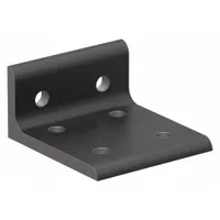 Inside Corner Bracket: Wide Inside-Corner Bracket, 15 Series, 1 1/2 in x 2 13/16 in x 3 in, 6 Holes (MPN 4375-BLACK)
