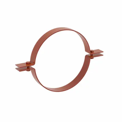 ANVIL Clamp: Red Oxide Primer Steel, For 16 in Pipe, 2,900 lb Load Capacity - Riser Clamps for Tube & Pipe