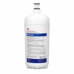 Activated carbon filter for drinking fountains and beverage machines. Reduces particulates at 2.5 gpm flow rate with 25,000-gallon capacity. Overall height 5 in, diameter 5 1/8 in.