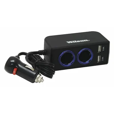 WILSON 12V Auxiliary Splitter & Charger Combo - 12V Auxiliary Splitter & Charger Combos