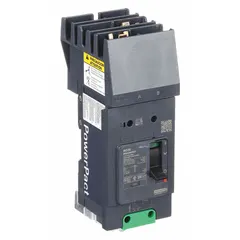 30 A, 2-pole BGA series molded case circuit breaker with a maximum AIR rating of 100kA at 240V AC and voltage rating of 525V AC. Features fixed instantaneous trip, AB phase connection, and I-Line ON End terminal connection. Used for overcurrent protection in power distribution panels and switchboards.
