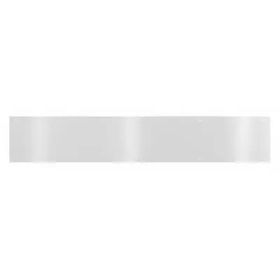 IVES 8400 US32D 6X34 B-CS Stainless Steel Mop Door Kick Plate, 6 in H x 34 in W - Mop Door Kick Plates