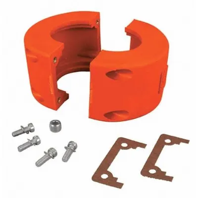 MARTIN Coupling Cover: 10020, Aluminum, 5 1/4 in Overall Wd - Chain Coupling Covers