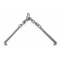 Nickel aluminum drum lifting hook with bronze finish for horizontal handling of 5 to 55 gal drums. Features rim grip location and manual tilt control. Suitable for industrial material handling applications requiring safe drum movement