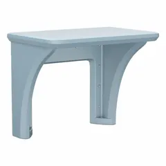 This wall-mount desk from CORTECH's Endurance series provides a compact work surface for industrial facilities, warehouses, and plant floors. Made of polyethylene in a blue gray finish, it resists moisture and chemicals. Overall dimensions: 36 in width, 24 in depth, 29 in height.