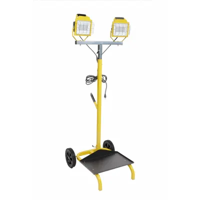SOUTHWIRE Dual Head LED Tower Light: 11,000 lm Max Brightness, LED, 1, 1 Brightness Levels - Cart Lights