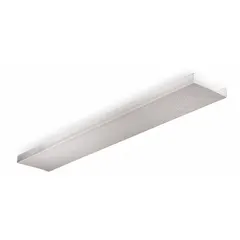 Replacement lens for SB Series linear fixtures. Measures 48 inches long, 8 inches wide, 2 inches high. Unfinished finish. Includes a 4FT SB Narrow Body Diffuser. Used to replace damaged or worn lenses in commercial, industrial, and warehouse lighting systems.