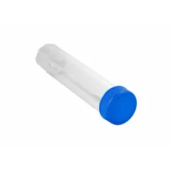 PPCO Centrifuge Tube, 50 mL, Natural, Blue Closure, Graduated