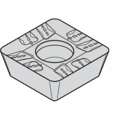 WIDIA Square Milling Insert: SDMT43PDRMH, SDMT1204PDRMH (MPN 5427422) - Square (S) Indexable Milling Inserts