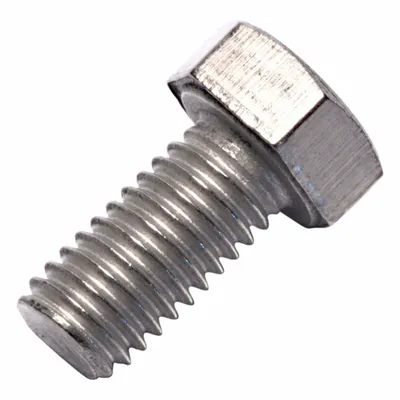 ALLIED TITANIUM Heavy Hex Bolt: Titanium, Grade 2, Plain, M5x0.8 Thread Size, 10 mm lg - Titanium Heavy Hex Bolts