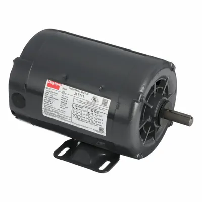 Dayton General Purpose Motor: Rigid Base Mount, Open Drip Proof, 1/2 hp, 230/460V AC - Rigid Base 3-Phase General Purpose AC Motors