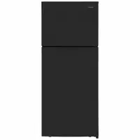 FRIGIDAIRE Top Freezer Refrigerator: Black, 17.6 cu ft Total Capacity, 1 Shelves, Over 16.9 cu ft (MPN FFHT1822UB)