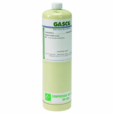GASCO ME CPP17 Disposable Methane Calibration Gas, 17 L - Calibration Gases for Portable Gas Detectors