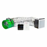 Whole House Fan: Ceiling Mount, 14 in Blade, 1,434 cfm Max., 717 sq ft Coverage, Low Noise, 1 Speeds (MPN QC ES-1500 RF)