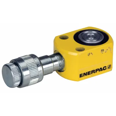 ENERPAC Hydraulic Ram: Single Acting, 5 ton Nominal Capacity, 0 in Nominal Stroke Lg - Low Profile Rams