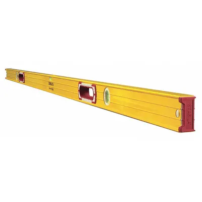 STABILA Box Level: Level & Plumb, Box, 2, Plain, 78 in Overall Lg, Top & Side Read - Standard Box Levels