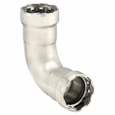 VIEGA MEGAPRESS 1 1/2 in Press-Fit Elbow, EPDM - Potable Water Stainless Steel Press Fittings