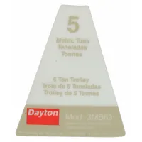 Replacement name plate for Dayton 3MB63 material handling equipment. Provides model identification for maintenance and parts verification. Type: Fits Dayton Brand