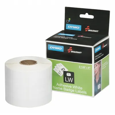 ABILITY ONE Combined Label and Ribbon Cartridge: 4 in x 2 1/8 in - Ability One Thermal Transfer Precut Label Roll Cartridges