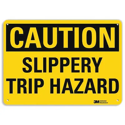 LYLE Caution: Slippery Trip Hazard Sign - Caution: Slippery Trip Hazard Signs