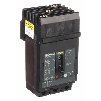 SQUARE D Molded Case Circuit Breaker: 125 A Amps, 65kA at 240V AC, Fixed, Lug, ABC - Square D Molded Case Circuit Breakers for I-Line Panelboards