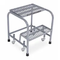 COTTERMAN Step Stool: 1.7 ft Overall Ht, 450 lb Load Cap, 2 Steps, Stainless Steel, Wt-Actuated (MPN 1002N1818A1E10B3SSP1)