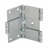 This weld-on butt hinge is made of stainless steel with a full surface design and a leaf width of 2-1/2 inches. It features a plain bearing and a non-removable pin, suited for permanent mounting in heavy-duty industrial applications such as access doors, machine guards, and enclosures