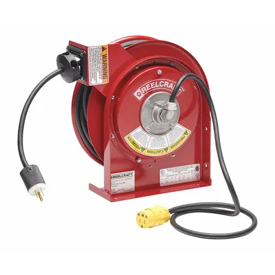 REELCRAFT L 4050 163 3-RP Reverse Feed Self-Retracting Cord Reel - Reverse Feed Self-Retracting Cord Reels
