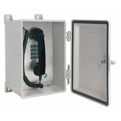 HUBBELL GAI-TRONICS Telephone: Surface Mount, Rugged Phones for Haz Areas, Keypad, 354-001SK - Rugged Phones for Hazardous Areas