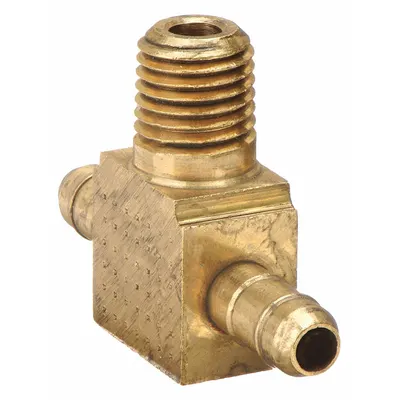 PARKER Low-Lead Brass Barbed Tube Fitting Tee, 232-6-2 - Low-Lead Brass Barbed Tube Fittings