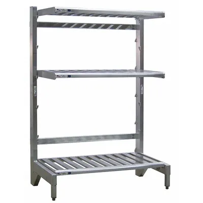 NEW AGE INDUSTRIAL Cantilever Rack: 36 in x 21 in x 72 in, 3 Shelves - Lightweight Corrosion-Resistant Cantilever Shelving