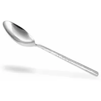 This CARLISLE serving spoon is made of stainless steel with a silver finish, measuring 9 1/2 inches in overall length. It is designed for general food service use, such as serving dishes in commercial kitchens, cafeterias, and buffet lines. The utensil is not NSF certified
