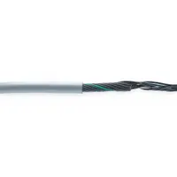 CHAINFLEX Control Cable: 16 AWG Conductor Size, 7 Conductors, PVC, 25 ft, Gray (MPN CF130US-15-07-25)