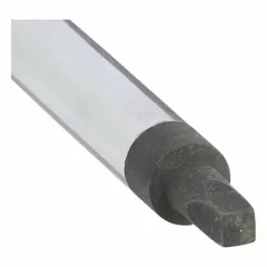 This tether-ready square screwdriver features a #3 tip size and 9-inch overall length. It uses friction retention and includes a cushion grip. Suitable for driving and removing square-drive fasteners in industrial assembly, maintenance, and construction, especially at height where tool retention is needed.