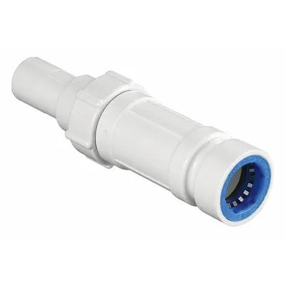 HYDRORAIN Slide Repair: 3/4" Push x 3/4" Spigot, ABS Plastic/PVC - Slide Repair Fittings