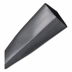 Standard heat shrink tubing for insulating and protecting wires and cables. Black color, 50 ft length. Inner diameter shrinks from 4 in to 2 in upon heating. Suitable for electrical, automotive, and industrial applications.